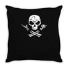rock skull Throw Pillow