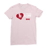 love and a dog life Ladies Fitted T-Shirt