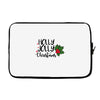 holly jolly christmas Laptop sleeve