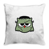 monster owls   frankenstein Throw Pillow