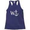 w anchor Racerback Tank