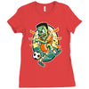 frankenstein soccer Ladies Fitted T-Shirt