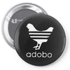 white adobo Pin-back button
