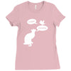 pussy chicken tshirt funny cat bird humor tee rooster Ladies Fitted T-Shirt