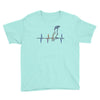 my heart beats for parrots Youth Tee