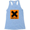 irritant symbol joke Racerback Tank