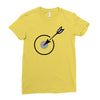 archery target Ladies Fitted T-Shirt