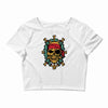 pirate bones skull Crop Top