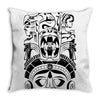 aztec design totem Throw Pillow