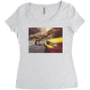 dinosaur in newyork Women's Triblend Scoop T-shirt
