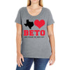 Texas Loves Beto Ladies Curvy T-Shirt
