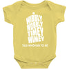 wibbly wobbly timey wimey talk whovian to me Baby Onesie