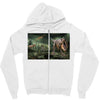 dinosaur attack Zipper Hoodie
