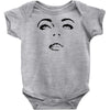 girl eye face black Baby Onesie