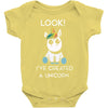 look i've created a unicorn Baby Onesie