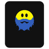 bearded smiley face Mousepad