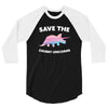 Save The Chubby Unicorns 3/4 Sleeve Shirt