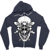 butter skull black Zipper Hoodie