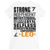 Strong Independent Motivated Leo Ladies Fitted T-Shirt
