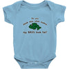 my bass look fat Baby Onesie
