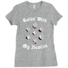 rolling with the homies Ladies Fitted T-Shirt