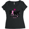 pink spread the hope Women's Triblend Scoop T-shirt