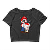 mario licking toad Crop Top