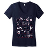 alphabeasts Women's V-Neck T-Shirt