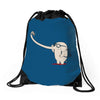 lonely traveller Drawstring Bags