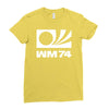 wm 74 germany world cup 1974 retro football Ladies Fitted T-Shirt