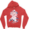 freddy krueger floral Zipper Hoodie
