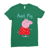 peppa pig aunt pig Ladies Fitted T-Shirt