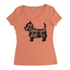 dog lover Women's Triblend Scoop T-shirt