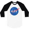 Nasa Gay Pride 3/4 Sleeve Shirt