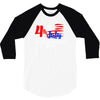 happy independence day the united states 3/4 Sleeve Shirt