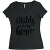 Daddy is my Hero Women's Triblend Scoop T-shirt