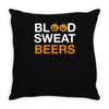 blood sweat Throw Pillow