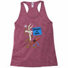 looney tunes genius at work Racerback Tank