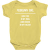 February Girl Baby Onesie