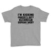 I Am Kicking Cancers Butt Whats Your Superpower? Youth Tee
