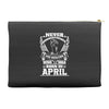 Never Underestimate Dog Rescuer Who Was Born April Accessory Pouches