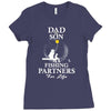 Dad And Son Fishing Partners For Life Ladies Fitted T-Shirt