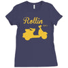 retro kult vespa 50 t shirt scooter roller s m l xl xxl Ladies Fitted T-Shirt