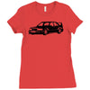 mercedes w201 Ladies Fitted T-Shirt