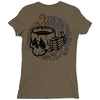 death before decaf white Ladies Fitted T-Shirt