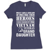 Vietnam Veteran Granddaughter Ladies Fitted T-Shirt