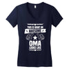 Awesome Oma Looks Like Women's V-Neck T-Shirt