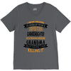 Super Cool Granddaughter Of A Freaking Awesome Grandma V-Neck Tee