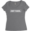 just floss border Women's Triblend Scoop T-shirt