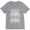 Real Kings Are Born On September 9 V-Neck Tee